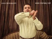 توضيح إشارة "حادث" - Sign demonstration for "accident"