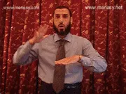توضيح إشارة "لامع" - Sign demonstration for "shiny"