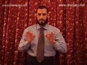 توضيح إشارة "لجوء سياسي" - Sign demonstration for "political asylum"