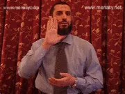 توضيح إشارة "لطيف" - Sign demonstration for "gentle, nice"