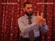 توضيح إشارة "لقاء" - Sign demonstration for "meeting"